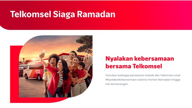 Memasuki momen RAFI 2023, Telkomsel meluncurkan kampanye #NyalakanKebersamaan untuk melayani masyarakat selama bulan suci hingga lebaran.