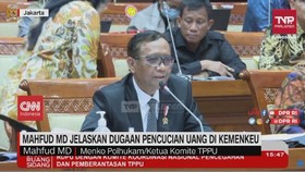 VIDEO: Mahfud MD Jelaskan Dugaan Pencucian Uang di Kemenmkeu
