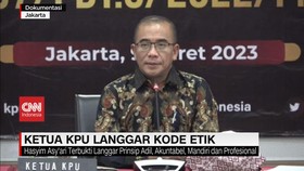VIDEO: Ketua KPU Langgar Kode Etik Soal Sistem Proporsional Tertutup