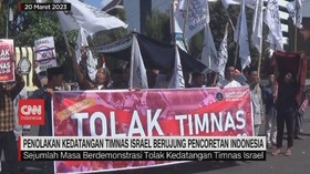 VIDEO: Penolakan Kedatangan Israel Berujung Pencoretan Indonesia
