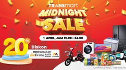 1 Jam Lagi! Transmart Midnight Sale Diskon Serba 20% Segera Dibuka