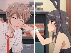 Ide PP Anime Couple Terpisah Aesthetic, Romantis dan Gemoy!