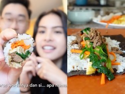 Maudy Ayunda dan Suami Bikin Kimbap Rendang, Menu Fusion Unik dan Enak