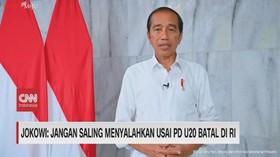 VIDEO: Jokowi Jangan Saling Menyalahkan Usai PD U-20 Batal di RI