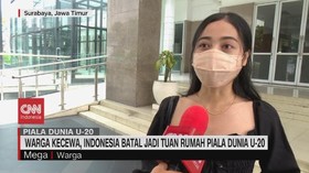 VIDEO: Warga Kecewa, Indonesia Batal Jadi Tuan Rumah Piala Dunia U-20
