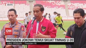 VIDEO: Presiden Jokowi Temui Skuat Timnas U-20