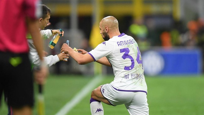 Kabar mengenai pemain Fiorentina Sofyan Amrabat buka puasa pada pengujung laga menghadapi Inter Milan dalam lanjutan kompetisi Serie A menjadi viral.