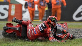 Bagnaia Marah Usai Kecelakaan di MotoGP Argentina