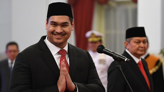 Presiden Indonesia, Prabowo Subianto, kembali menunjuk Dito Ariotedjo menjadi Menteri Pemuda dan Olahraga (Menpora) dalam kabinet periode 2024-2029.