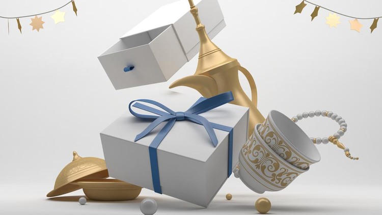 1349368954 Eid Gift Box With White Background