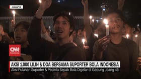 VIDEO: Batal Jadi Tuan Rumah, Suporter Gelar Aksi 1.000 Lilin