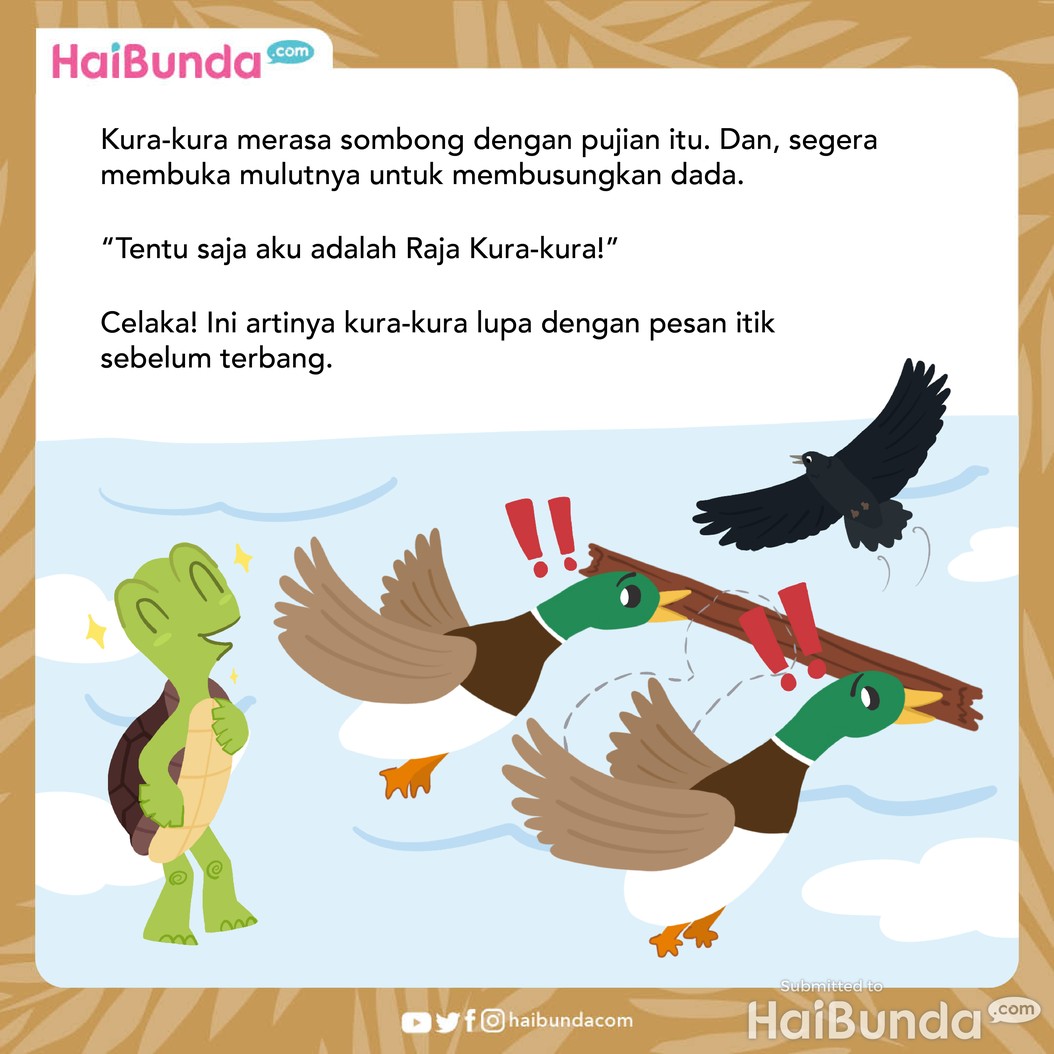 Cerita Fabel: Kura-kura dan Sepasang Itik