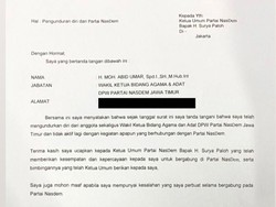 Mantan Ketua Ansor Jatim Mundur dari NasDem, Karena Faktor Anies Baswedan?
