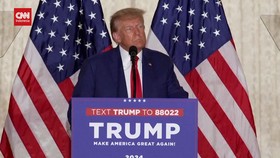 VIDEO: Pidato Lengkap Trump usai Hadapi Dakwaan di New York