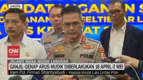 VIDEO: Ganjil-Genap Arus Mudik Diberlakukan 18 April -  2 Mei