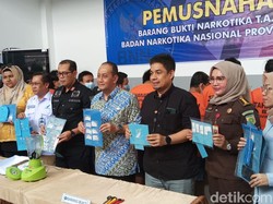 BNN Jambi Tangkap 11 Pengedar dan Sita 162 Gram Sabu