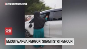 VIDEO: Emosi Warga Pergoki Suami Istri Pencuri
