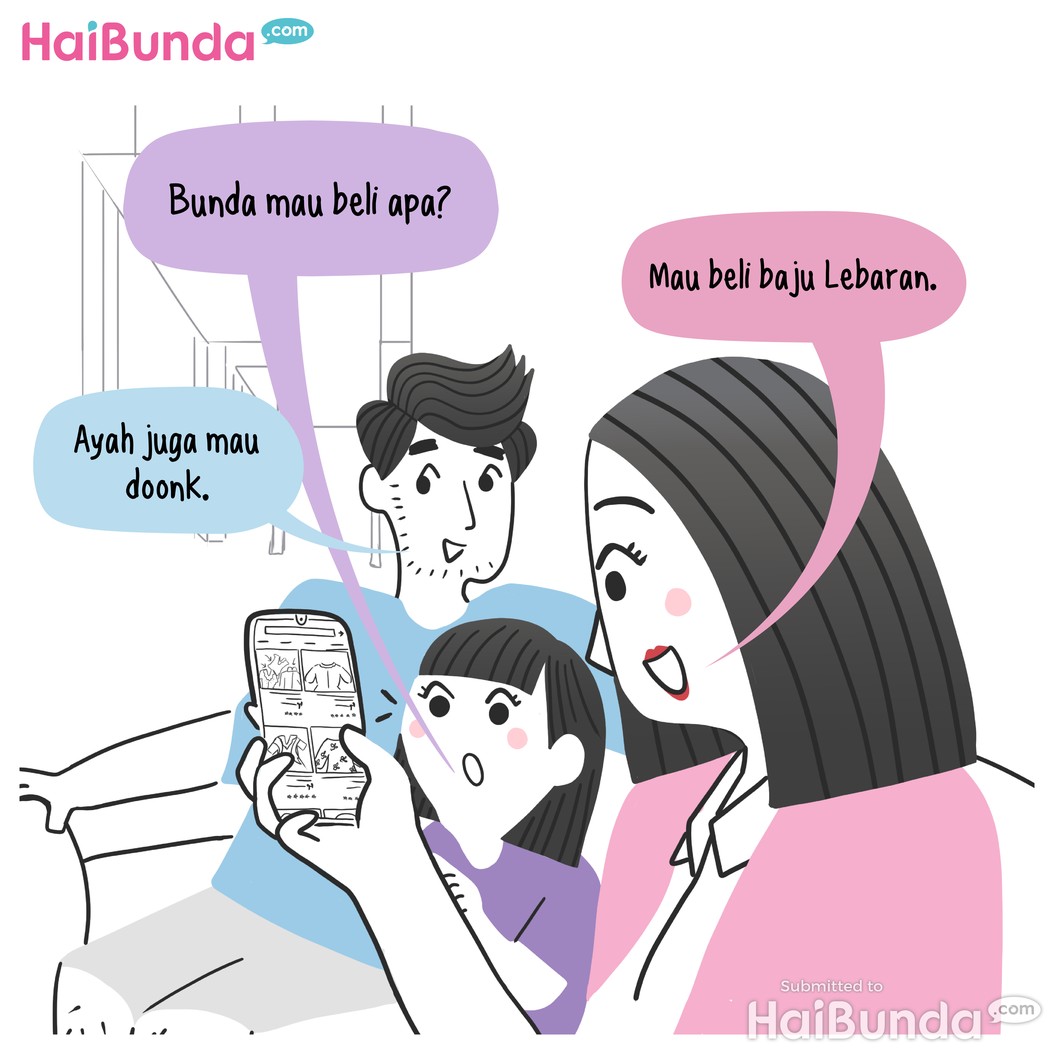Komik: Ayah, Ayo Belanja Lebaran!