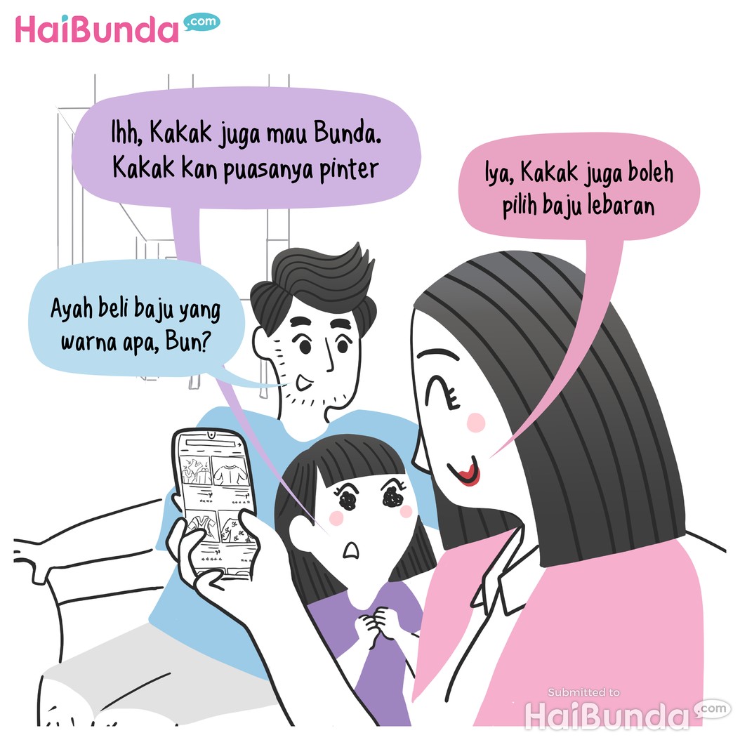 Komik: Ayah, Ayo Belanja Lebaran!