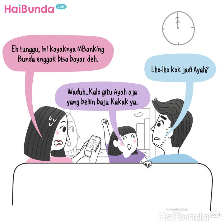 Komik: Ayah, Ayo Belanja Lebaran!