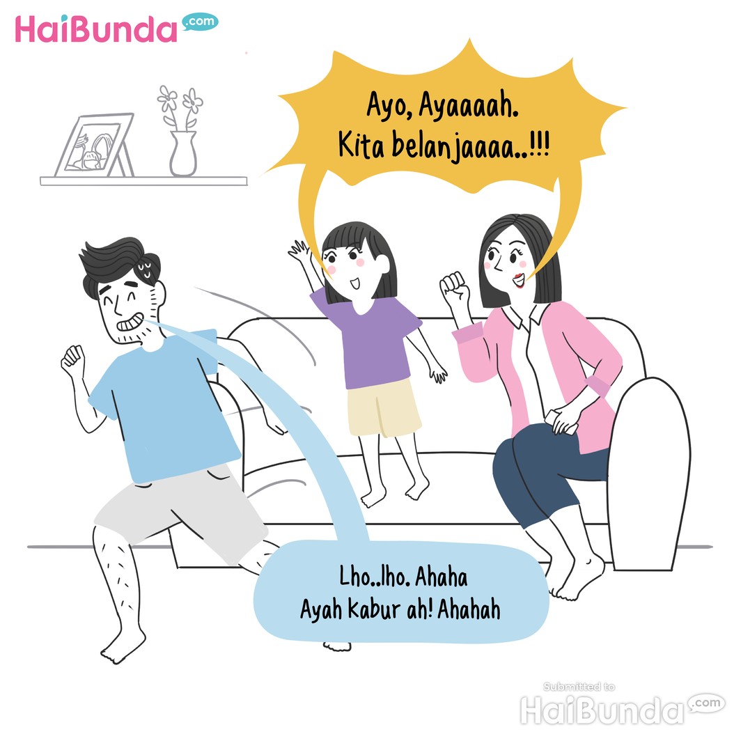 Komik: Ayah, Ayo Belanja Lebaran!