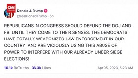 VIDEO Trump Minta Partai Republik Pangkas Anggaran FBI