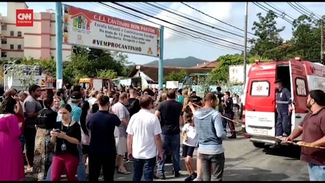 VIDEO: Sekolah Anak di Brasil Diserang, 4 Balita Tewas