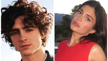 Timothee Chalamet & Kylie Jenner Rayakan Natal Bareng di Pesta Kardashian