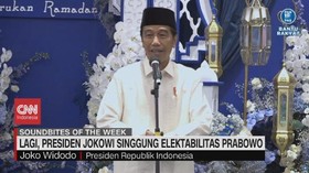 VIDEO: Lagi, Presiden Jokowi Singgung Elektabilitas Prabowo