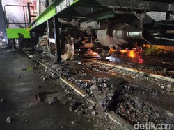 Aspal di Pelintasan Terkelupas Sepanjang 3 Meter Imbas KA BBM Anjlok