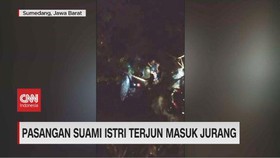 VIDEO: Pasangan Suami Istri Terjun Masuk Jurang
