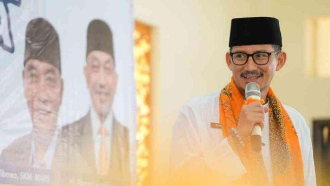 Kehadiran Sandiaga Uno di Cikarang disambut langsung Presiden PKS Ahmad Syaikhu dan jajaran DPW PKS Bekasi dan Karawang.