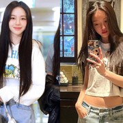 Satu Outfit Beda Gaya, Celana Kargo Denim ala Artis KPop