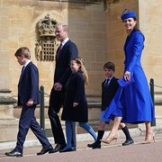 Keluarga Pangeran William dan Kate Middleton Kompak Berbusana Biru di Perayaan Paskah