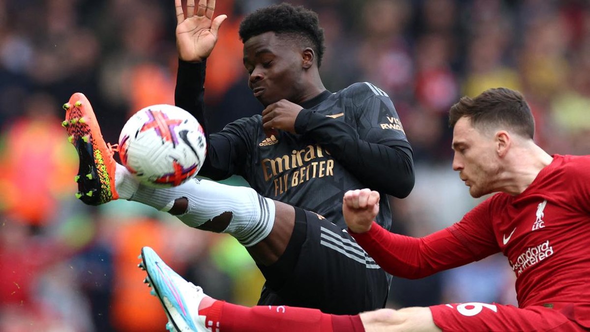 FOTO: Liverpool Tahan Laju Arsenal dalam Duel Menegangkan