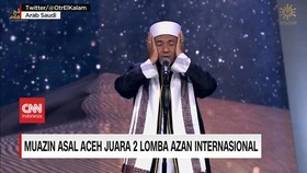 VIDEO: Muazin Asal Aceh Juara 2 Lomba Azan Internasional