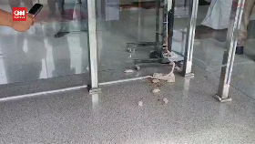 VIDEO: Demo Depan KPK Rusuh, Massa Lempar Telur dan Lepas Tikus