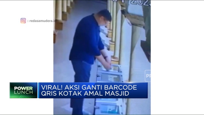 Viral! Aksi Ganti Barcode QRIS Kotak Amal Masjid