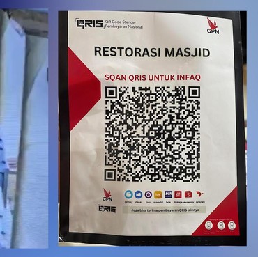 Pria Penyebar QRIS Palsu di Kotak Amal Masjid Ditangkap