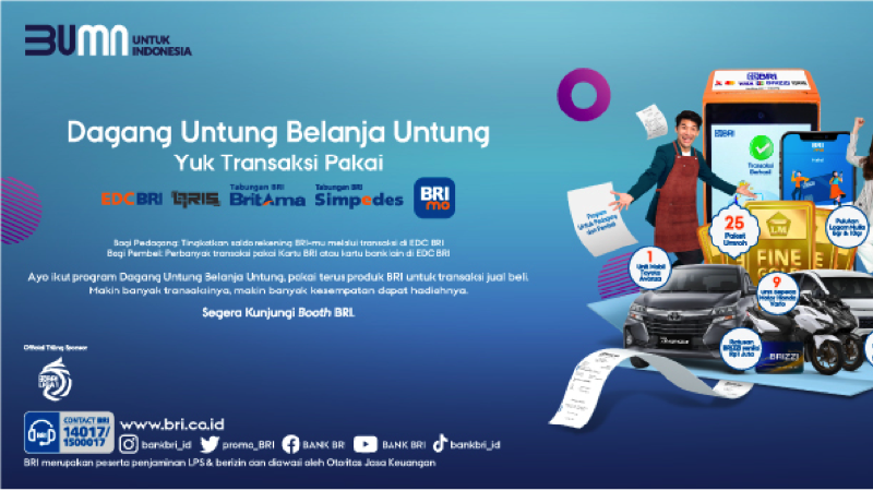 BRI kembali menyapa pedagang dan pembeli di Pasar Tanah Abang, Jakarta Pusat, khususnya di Blok B,
