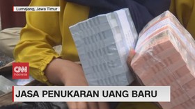 VIDEO: Jasa Penukaran Uang Baru Mulai Bermunculan