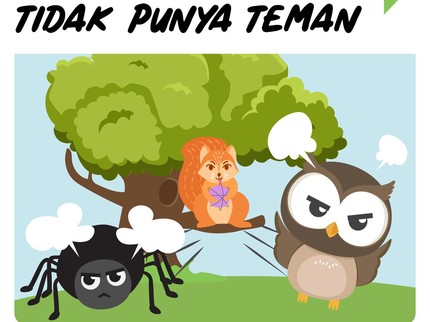 Cerita Fabel: Tupai Usil Tidak Punya Teman