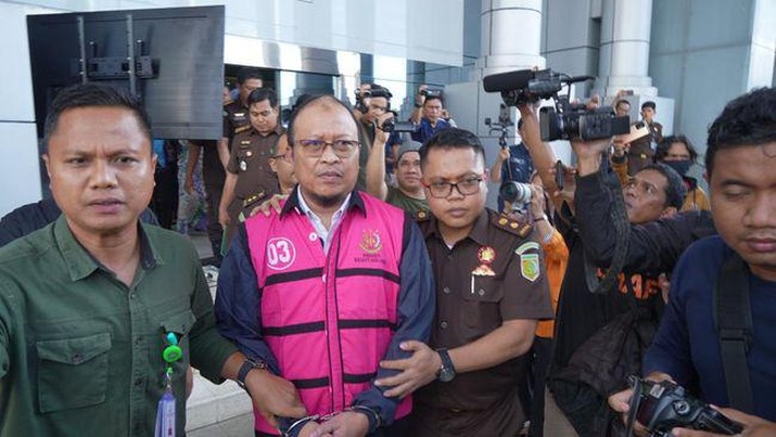 Haris Yasin Limpo jadi tersangka korupsi PDAM Makassar. (Dok: detiksulsel)