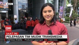 VIDEO: Pelepasan Tim Mudik CNN Indonesia ke Sejumlah Titik Jalur Mudik