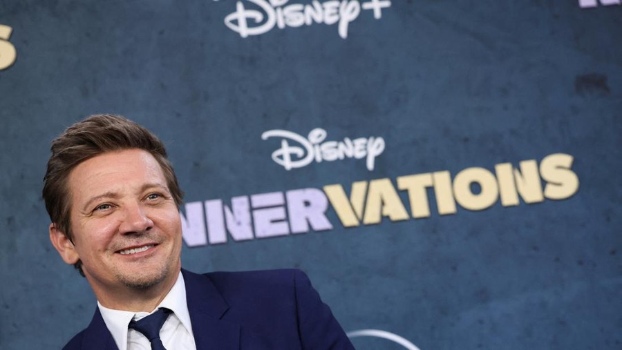 Co-host and Executive Producer Jeremy Renner attends a premiere for the television series 'Rennervations' in Los Angeles, California, U.S. April 11, 2023. REUTERS/Mario Anzuoni