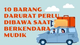 INFOGRAFIS: 10 Barang Darurat Perlu Dibawa Mudik Lebaran 2023