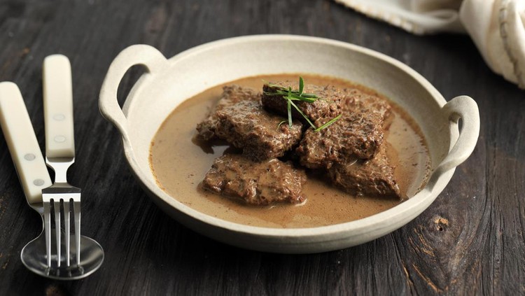 Semur Daging, Indonesian Beef Stew with Soy Sauce and Spices. Semur Daging Popular Dish for Eid al Adha or Edi al-Fitr