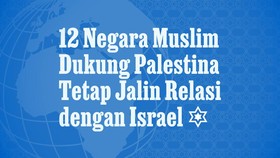 INFOGRAFIS: 12 Negara Muslim Dukung Palestina Jalin Relasi ke Israel