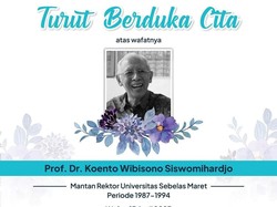 Prof Koento Wibisono Rektor Keempat UNS Wafat
