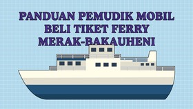 INFOGRAFIS: Panduan Pemudik Mobil Beli Tiket Ferry Merak-Bakauheni